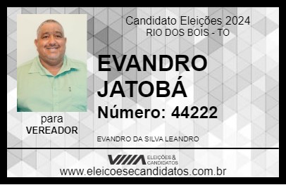 Candidato EVANDRO JATOBÁ 2024 - RIO DOS BOIS - Eleições