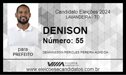 Candidato DENISON 2024 - LAVANDEIRA - Eleições