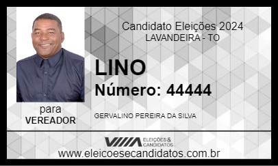 Candidato LINO 2024 - LAVANDEIRA - Eleições