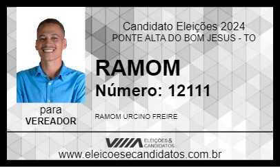 Candidato RAMOM 2024 - PONTE ALTA DO BOM JESUS - Eleições