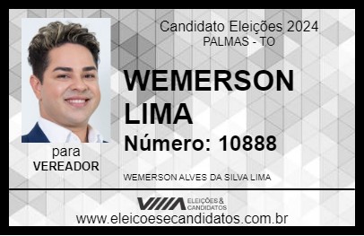 Candidato WEMERSON LIMA 2024 - PALMAS - Eleições