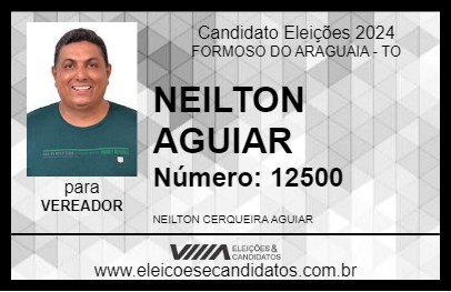 Candidato NEILTON AGUIAR 2024 - FORMOSO DO ARAGUAIA - Eleições