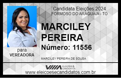 Candidato MARCILEY PEREIRA 2024 - FORMOSO DO ARAGUAIA - Eleições