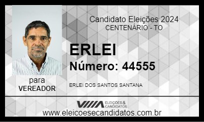 Candidato ERLEI 2024 - CENTENÁRIO - Eleições