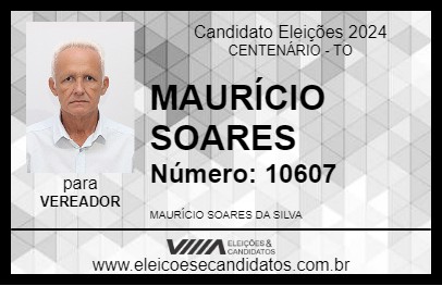 Candidato MAURÍCIO SOARES 2024 - CENTENÁRIO - Eleições