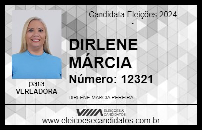 Candidato DIRLENE MÁRCIA 2024 - PALMAS - Eleições