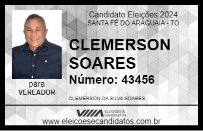 Candidato CLEMERSON SOARES 2024 - SANTA FÉ DO ARAGUAIA - Eleições