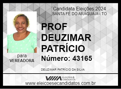 Candidato PROF DEUZIMAR PATRÍCIO 2024 - SANTA FÉ DO ARAGUAIA - Eleições