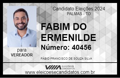 Candidato FABIM DO ERMENILDE 2024 - PALMAS - Eleições