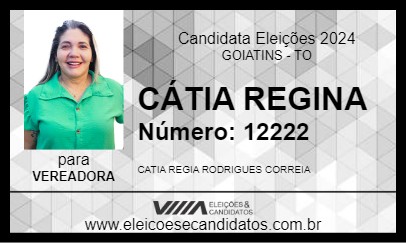 Candidato KATINHA 2024 - GOIATINS - Eleições