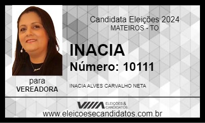 Candidato INACIA 2024 - MATEIROS - Eleições