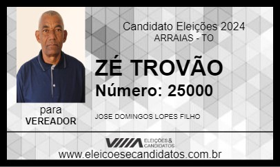 Candidato ZÉ TROVÃO 2024 - ARRAIAS - Eleições