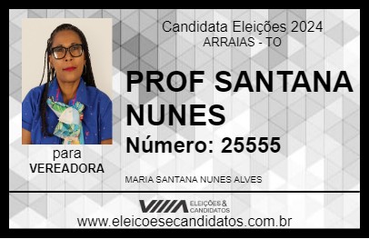 Candidato PROF SANTANA NUNES 2024 - ARRAIAS - Eleições