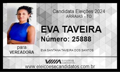 Candidato EVA TAVEIRA 2024 - ARRAIAS - Eleições