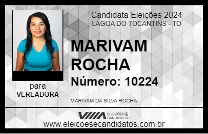 Candidato MARIVAM ROCHA 2024 - LAGOA DO TOCANTINS - Eleições