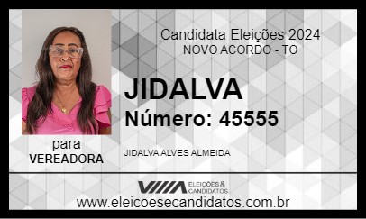 Candidato JIDALVA 2024 - NOVO ACORDO - Eleições