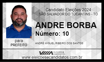 Candidato ANDRE BORBA 2024 - SÃO SALVADOR DO TOCANTINS - Eleições