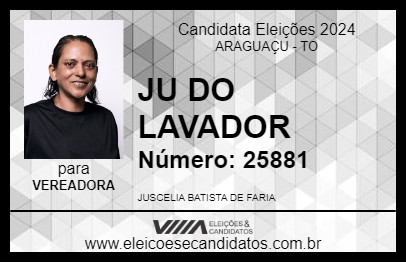 Candidato JU DO LAVADOR 2024 - ARAGUAÇU - Eleições