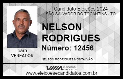 Candidato NELSON RODRIGUES 2024 - SÃO SALVADOR DO TOCANTINS - Eleições