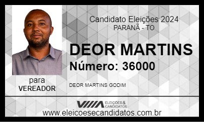 Candidato DEOR MARTINS 2024 - PARANÃ - Eleições