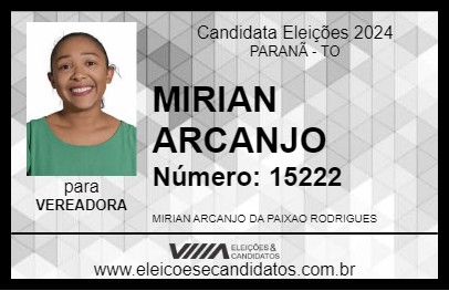 Candidato MIRIAN ARCANJO 2024 - PARANÃ - Eleições