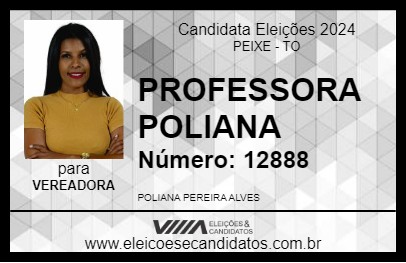 Candidato PROFESSORA POLIANA 2024 - PEIXE - Eleições