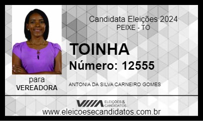 Candidato TOINHA 2024 - PEIXE - Eleições