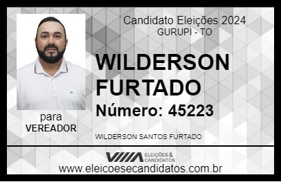 Candidato WILDERSON FURTADO 2024 - GURUPI - Eleições