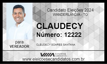 Candidato CLAUDECY 2024 - WANDERLÂNDIA - Eleições