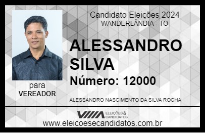 Candidato ALESSANDRO SILVA 2024 - WANDERLÂNDIA - Eleições