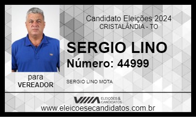 Candidato SERGIO LINO 2024 - CRISTALÂNDIA - Eleições