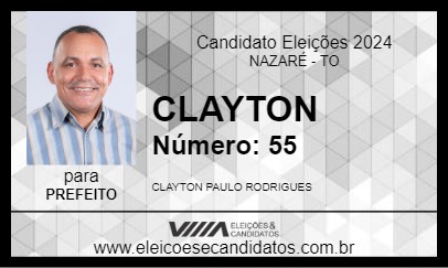 Candidato CLAYTON 2024 - NAZARÉ - Eleições