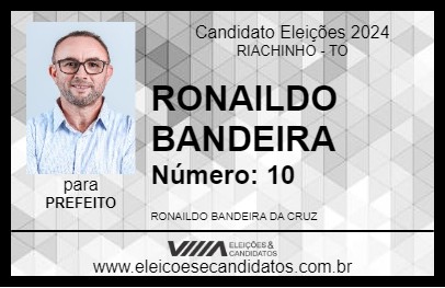 Candidato RONAILDO BANDEIRA 2024 - RIACHINHO - Eleições