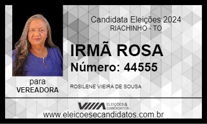 Candidato IRMÃ ROSA 2024 - RIACHINHO - Eleições