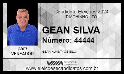 Candidato GEAN SILVA 2024 - RIACHINHO - Eleições