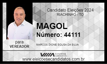 Candidato MAGOL 2024 - RIACHINHO - Eleições