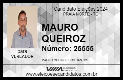 Candidato MAURO QUEIROZ 2024 - PRAIA NORTE - Eleições