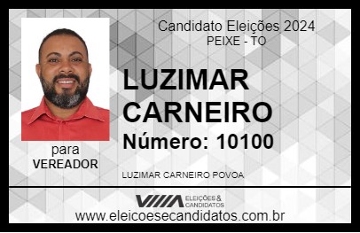 Candidato LUZIMAR CARNEIRO 2024 - PEIXE - Eleições