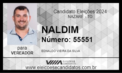 Candidato NALDIM 2024 - NAZARÉ - Eleições