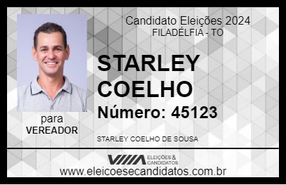 Candidato STARLEY COELHO 2024 - FILADÉLFIA - Eleições