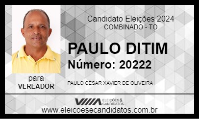 Candidato PAULO DITIM 2024 - COMBINADO - Eleições