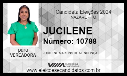 Candidato JUCILENE 2024 - NAZARÉ - Eleições