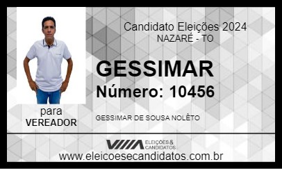 Candidato GESSIMAR 2024 - NAZARÉ - Eleições