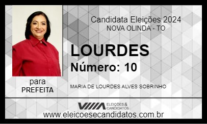 Candidato LOURDES 2024 - NOVA OLINDA - Eleições