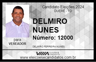 Candidato DELMIRO NUNES 2024 - DUERÉ - Eleições