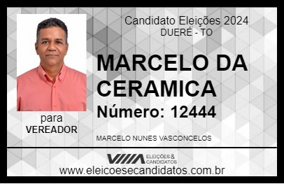 Candidato MARCELO DA CERAMICA 2024 - DUERÉ - Eleições