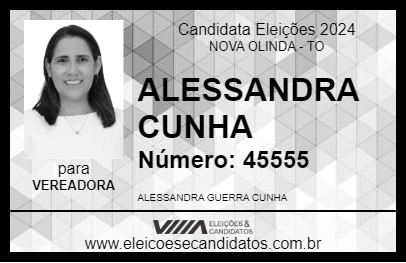 Candidato ALESSANDRA CUNHA 2024 - NOVA OLINDA - Eleições