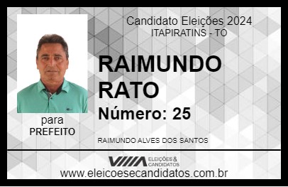 Candidato RAIMUNDO RATO 2024 - ITAPIRATINS - Eleições