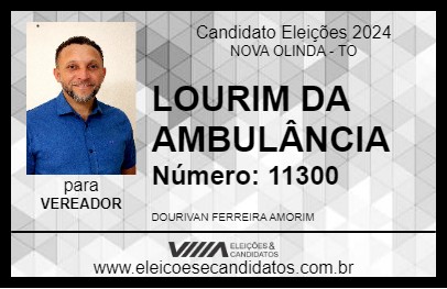 Candidato LOURIM DA AMBULÂNCIA 2024 - NOVA OLINDA - Eleições