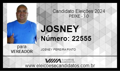 Candidato JOSNEY 2024 - PEIXE - Eleições